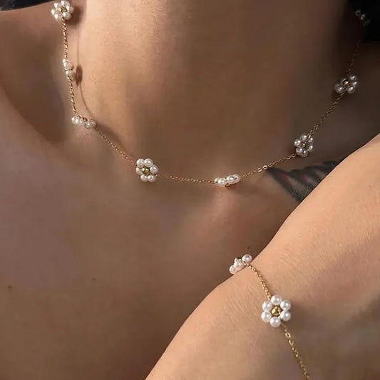 Pearl Blossom Necklace