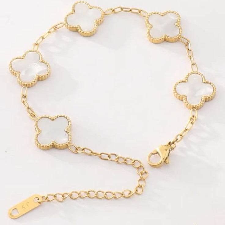 Eternal Black and White 2 in 1 Clover Elegance Bracelet