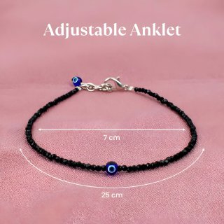 This pair of anklets is meant to boost your style and energy. They are made to bring you luck, safety, and confidence.